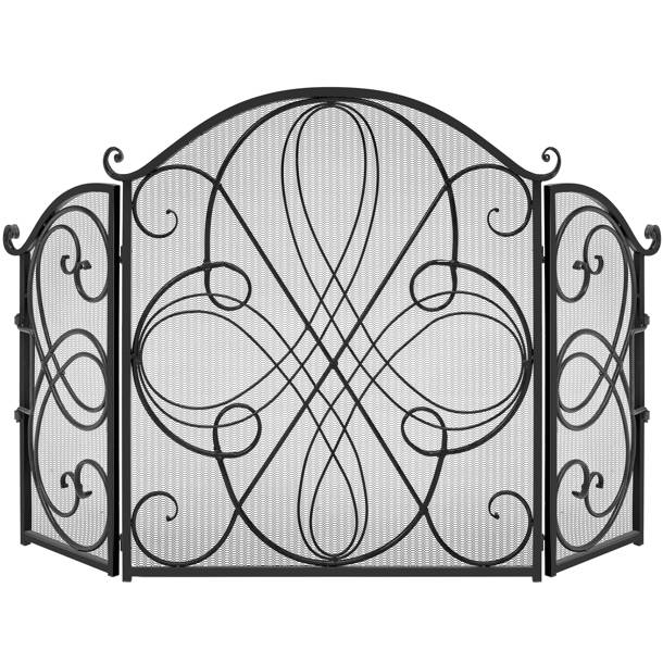 Fleur De Lis Living Almaden Iron Fireplace Screen & Reviews Wayfair